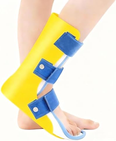 Pediatric AFO Kids Ankle Foot Brace Drop Foot Splint for Child Toddler Ankle Foot Orthosis Night Splint (Right Foot, Medium)