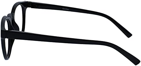 OPULIZE BLU Blue Light Blocking Glasses for Women Men, Cool Round Frame with UV and Eyestrain Protection, Anti-Glare Computer and Gaming Eyewear, Black Blue Grey (Pack of 3)