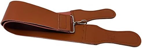 Gents Leather Razor Strop 2.5" x 22" Super Soft Cowhide Dual Straps with Clip Sharpening Razor, Knifes & Kitchen Cutlery, Keeps Your Blade Sharp!