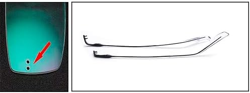 QYAJS 1 Pair Metal Frame Arms Rimless Glasses Legs Glasses Replacement Temple Eyewear Frame Temple (Black)