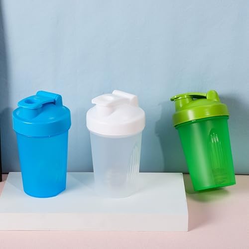 Multi-Use 400ml Shaker Cup – Leak-Proof Sports Water Cup for Protein Powder, Meal Replacements - PURPLE