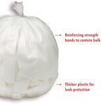 iTouchless Small/Medium Trash Bags, Fits 2-6 Gallon Garbage Cans, for Rubbish Recycling Compost in the Home, Office, Strong Bathroom Kitchen Bin Liners, Clear, 50 Count