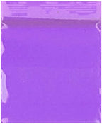200-2" x 2" 2020 Small Zipper Lock Baggies Craft Resealable Plastic Baggy 2 Mil Zipper Poly Bags (Purple)