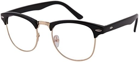 Oversize Bifocal Readers Mens Womens Students Home Office +1.00 Gold Color Hornrim Reading Glasses