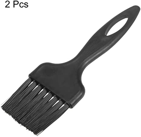 uxcell 2 Pcs Anti Static ESD Brush Plastic Handle Nylon Lab Cleaning Brushes for Electronics Keyboard PCB BGA Repair Soldering, 40x55mm Bristles