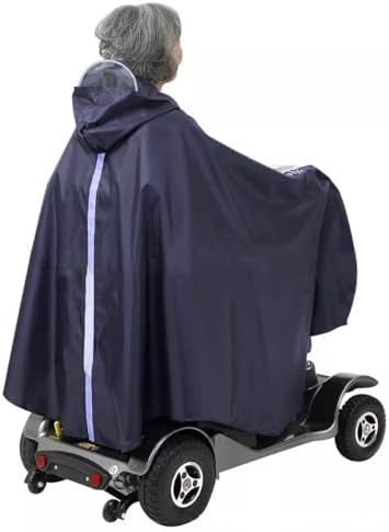 Elderly Four-Wheeled Electric Mobility Scooter Raincoat, Mobility Scooter rain Cover, rain and Snow Protection