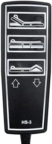 Uetmulik 3 Function 9 Pin Remote Hand Control Handset Replacement for Drive Medical Full Electric Hospital Bed