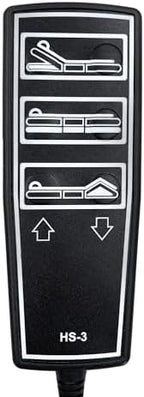 Uetmulik 3 Function 9 Pin Remote Hand Control Handset Replacement for Drive Medical Full Electric Hospital Bed