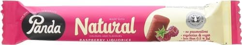 Panda Raspberry Licorice 32g (Pack of 18) in a Premier Life Store Box