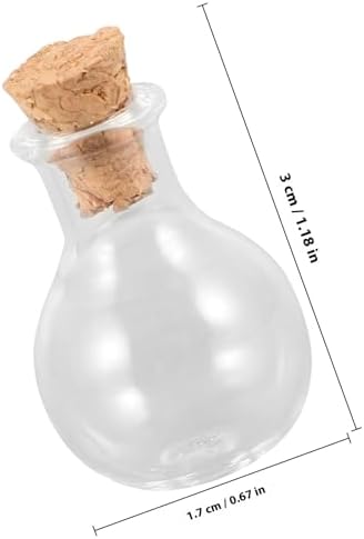 Alipis Mini Glass Wishing Bottles with Cork Stoppers 30pcs Small Glass Jars for DIY Crafts Wedding Decorations Home Décor Accents