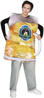 EraSpooky Mens Beer Costume Funny Adult Oktoberfest Stein Ale Mug Outfits