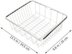 Ciieeo Stainless Steel Vegetable Drain Basket over Sink Extendable Colander Strainer Basket Kitchen Sink Rack for Fruit and Pasta Washing