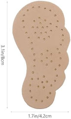MAGICLULU 2 Pairs Beige High Heel Pads Non-Slip Forefoot Mats Skid-Resistance Shoe Cushions Absorb Sweat Half Sole Inserts for Summer Front Sole Protection