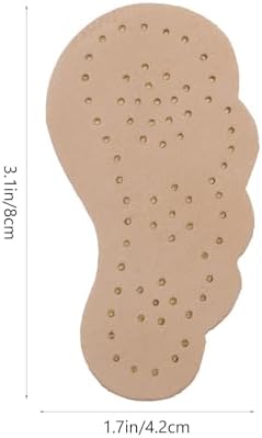 MAGICLULU 2 Pairs Beige High Heel Pads Non-Slip Forefoot Mats Skid-Resistance Shoe Cushions Absorb Sweat Half Sole Inserts for Summer Front Sole Protection
