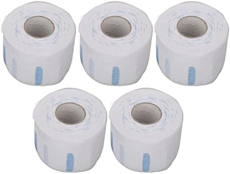 Neck Strips Barber, Barber Paper Neck Strips Stretchy Paper Neck Strips Barbering Supplies 5 Rolls Disposable Barber Accessories for Hairdressing, Barbershop