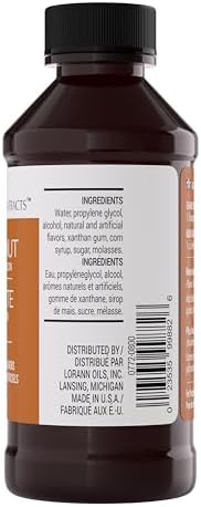 LorAnn Oils Hazelnut Bakery Emulsion: True Essence, Ideal for Boosting Fruit Tones in Cakes, Cookies & Desserts, Gluten-Free, Keto-Friendly, Extract Substitute Essential for Your Kitchen, 4 Oz