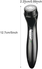 Mini Electric Shaver, Cordless Pocket Size Beard Trimmer, Portable USB Rechargeable Wet and Dry Beard Grooming Kit Suitable for Home, Car, Travel, Camp, Gift for Men(black)