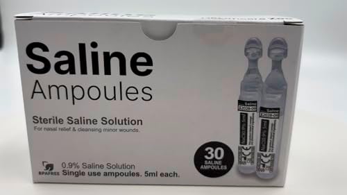 Saline Solution, 0.9% Sodium Chloride, 30 Single-Use 5ml Tubes