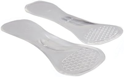 PRO 11 WELLBEING-Pro11 Wellbeing 2 Pair Clear Gel High Heel Insoles for Heel Comfort and Sore Feet Relief with Arch Support
