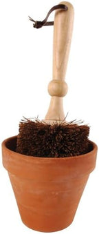 Esschert Design Flower Pot Bristle Brush - 5",Brown