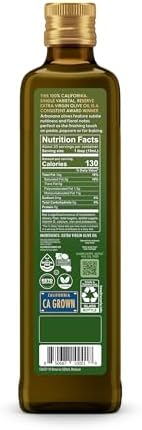 California Olive Ranch, Reserve Collection: Arbosana Extra Virgin Olive Oil, 500mL (Pack of 1)
