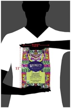 Orinoco Organic Ethiopian Yirgacheffe 2.5lb bag, Light Roast, Whole Bean Coffee, 100% Arabica beans…