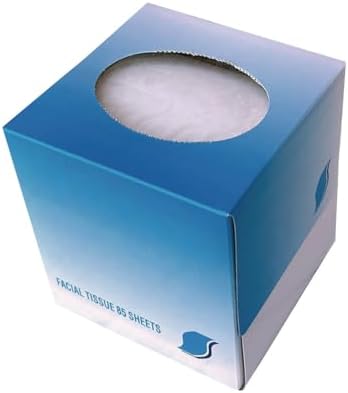 GEN 852D Facial Tissue Cube Box, 2-Ply, White, 85 Sheets/Box, 85 per Box (Case of 36 Boxes)