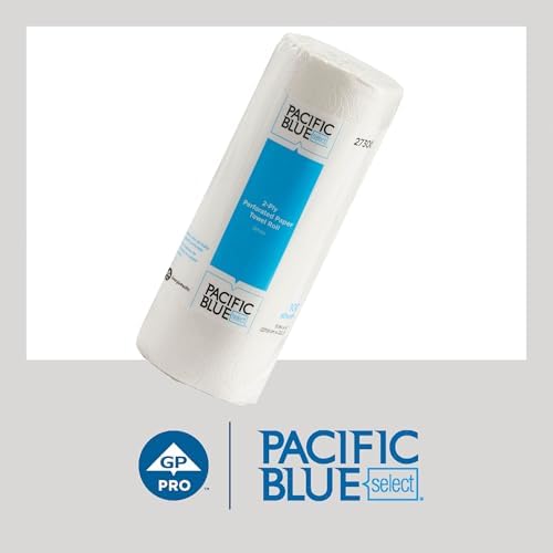 Georgia-Pacific Pacific Blue Select 2-Ply Perforated Roll Paper Towels by Georgia-Pacific Pro, 100 Sheets Per Roll, 30 Rolls Per Case,white - 27300