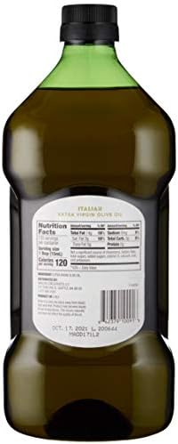 Amazon Fresh, Italian Extra Virgin Olive Oil, Cold Pressed, for Cooking, 2 Liter