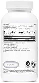 GNC Vitamin E 100% Natural 1000IU - 60 Softgels, 60 Servings