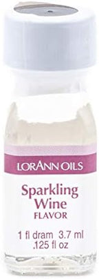 LorAnn Oils Super Strength Flavoring - Used For Candy Making, Flavoring, Baking, Hard Candy, & Flavor Oils - Bold, Natural Flavors 4X Stronger Than Extracts - Sparkling Wine, Pack of 2, 0.125 fl oz