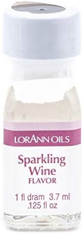 LorAnn Oils Super Strength Flavoring - Used For Candy Making, Flavoring, Baking, Hard Candy, & Flavor Oils - Bold, Natural Flavors 4X Stronger Than Extracts - Sparkling Wine, Pack of 2, 0.125 fl oz