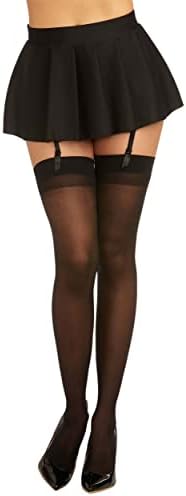 Dreamgirl womens Thigh High Sheer Stockings With Back Seam