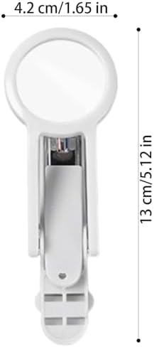 Nail Clippers with Magnifier for Seniors, Stainless Steel Nail Trimmer, Traveling Toe Nail Cutter Fingernail Styling Tools, Nail Cutting Clippers for Elderly