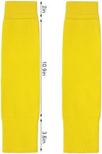 phnydreg 3 Pairs Leg Sleeve Shin Pre Cut Socks for Kids Youth Men Women Soccer Running Cycling