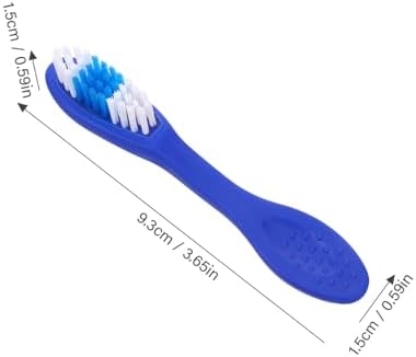 Beaupretty Manual Toothbrush 10pcs Prison Toothbrush Thumbprint Security Tiny Oral Cleaning Brush Short Handled for Teeth Cleaning