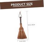 1Pc Mini Broom Natural Material Desktop Cleaning Tool for Tea Ceremony Bristles Easy to Store Palm Broom