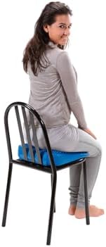 Abilitations Movin Sit Inflatable Wedge Seat - 15 x 15 inches - Blue