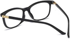 MMOWW Progressive Reading Glasses for Women Men Fashion Square Frame Multifocal Blue Light Blocking Lens