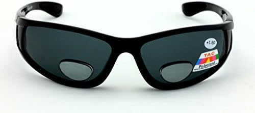 Mens Polarized fly fishing sunglasses with magnification bifocal lens readers