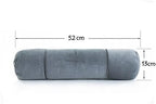 ALIBO Chiropractic Cylindrical Head Neck Shoulder Pain Relief Sleeping Pillow Therapeutic Cervical Round Roll Spine Spondylosis Support Knee Leg Relax Bolster with Washable Pillowcase 20"×5"