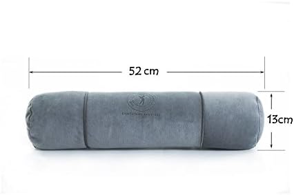 ALIBO Chiropractic Cylindrical Head Neck Shoulder Pain Relief Sleeping Pillow Therapeutic Cervical Round Roll Spine Spondylosis Support Knee Leg Relax Bolster with Washable Pillowcase 20"×5"