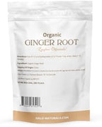 Halo Naturals Organic Ginger Root Cut & Sifted, 4 Ounces (Zingiber officinale) USDA Certified | Resealable Pouch| Packaged in The USA