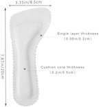 High Heel Cushion Insoles for Women 7.3" Self-Adhesive Non-Slip Shoe Pads White Breathable Sweat-Absorbing Inserts for Sandals Flats Warm-Weather Foot Comfort
