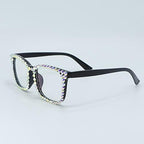 Square Rhinestone Reading Glasses For Women Blue Light Blocking Computer Readers Glasses