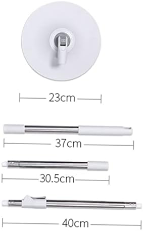 FOMIYES Disc Mop Cleaning Hardwood Mop Rotating Clean Hardwood Household Wet Dry for Floor Cleaning Heavy Duty Absorbent Head Replacement Stainless Steel