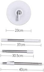 FOMIYES Disc Mop Cleaning Hardwood Mop Rotating Clean Hardwood Household Wet Dry for Floor Cleaning Heavy Duty Absorbent Head Replacement Stainless Steel
