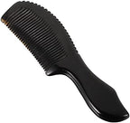 DOITOOL Natural Ox Horn Comb Handmade Buffalo Horn Fine Tooth Hair Combs with Handle Portable Massage Anti- static Elegant Hairdressing for Women Girls