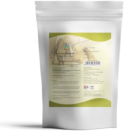 HERBAL HILLS Yashtimadhu Powder (Mulethi Powder/Licorice Powder/Glycyrrhiza glabra) | 16 Oz (454 GMS) | Natural Herb