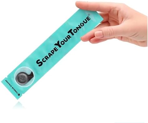 ScrapeYourTongue - #1 Daily Tongue Scraper for Oral Health. 100% Recyclable, Reusable, and Gag Proof Tongue Cleaner (1 Count (Pack of 1))